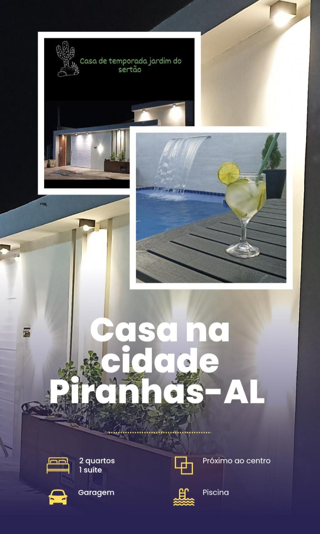 Casa Jardim Para Temporada Em Piranhas-Alagoas 外观 照片